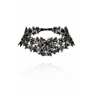 AMBRA AMBRA zwarte choker met Swarovski kristallen  6751SW