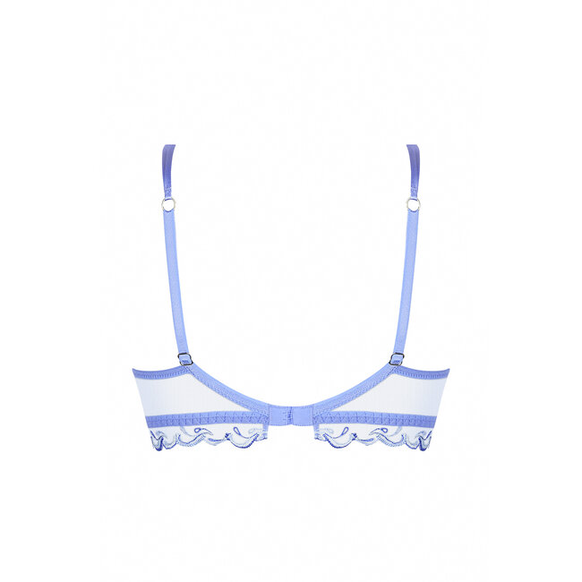 Luxury push-up bra with embroidery and strass detail