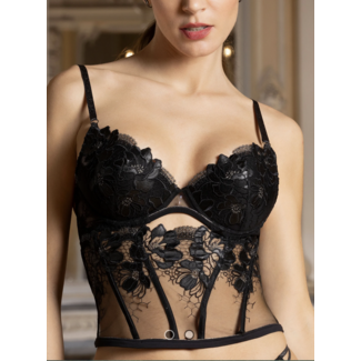 Lise Charmel Lise Charmel Cuir – Breiter Bund – Schwarz/Silber ACM4805