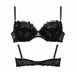 Lise Charmel Lise Charmel Cuir Push-up BH Schwarz/silber ACM8505