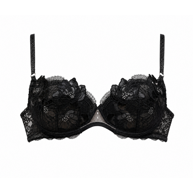 Lise Charmel Lise Charmel Cuir Push-up BH Schwarz/silber ACM8505
