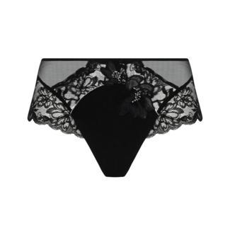 Lise Charmel Lise Charmel Cuir Culotte Sexy  Shorty Zwart/Zilver ACM1405