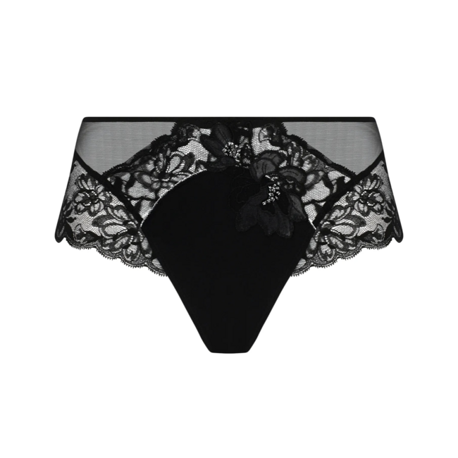 Lise Charmel Lise Charmel Cuir Culotte Sexy  Shorty Black /Silver ACM0405
