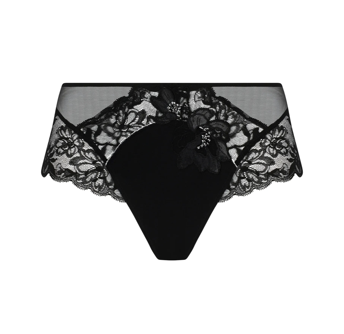 Lise Charmel Cuir Culotte Sexy Shorty Zwart/Zilver ACM1405