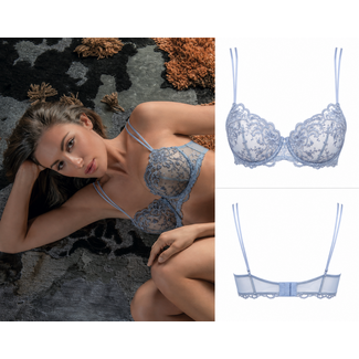 AMBRA AMBRA Roma Balconnet beugel  BH Ardesia Grijsblauw 0342