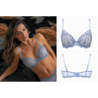AMBRA AMBRA Lingerie Roma Push-up BH Ardesia Grijsblauw 0348
