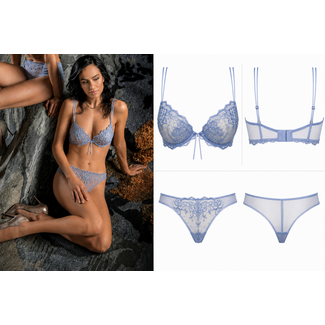 AMBRA AMBRA Roma Brasiliano Tanga Ardesia Grijsblauw 1347