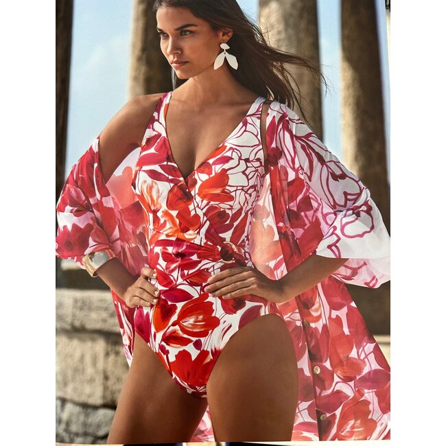 Roidal Acapulco Unic Badpak Cup C-D Rood/Oranje | Badmode 2027