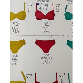 Roidal Roidal Monela Rode Bikiniset D-cup