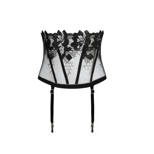 Lise Charmel Lise Charmel Cuir Sexy Couture Breiter Taillengürtel Schwarz/Silber ACM4805