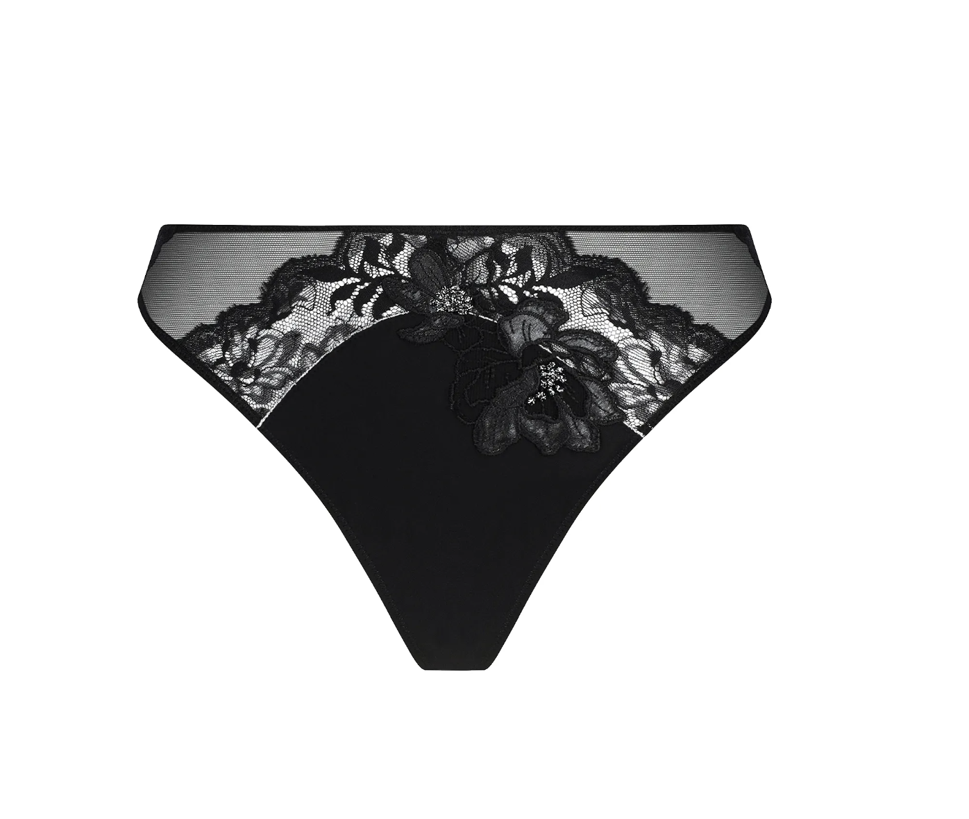 Lise Charmel Cuir Sexy Couture String Zwart /Zilver ACM0005