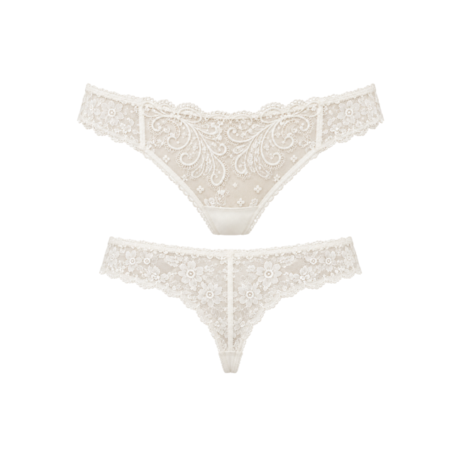 AMBRA Villa d'Este Tanga 1555  Ivory | Italian Lingerie