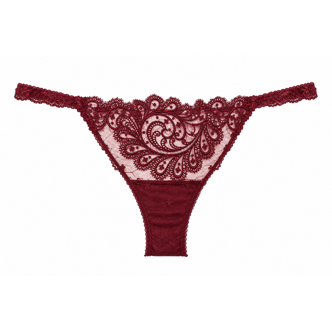 AMBRA Villa D’Este Brasiliano Tanga Burgundy 1557