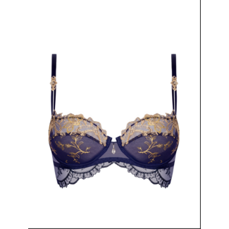 Lise Charmel Lise Charmel Grand Soir Saphir Balconnet-BH Marineblauw/Goud ACM3025