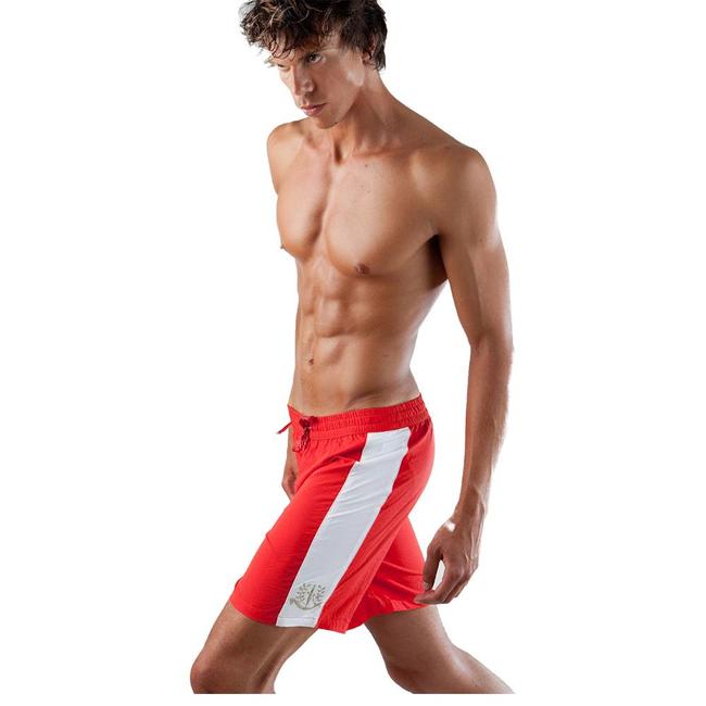 mens swim shorts red