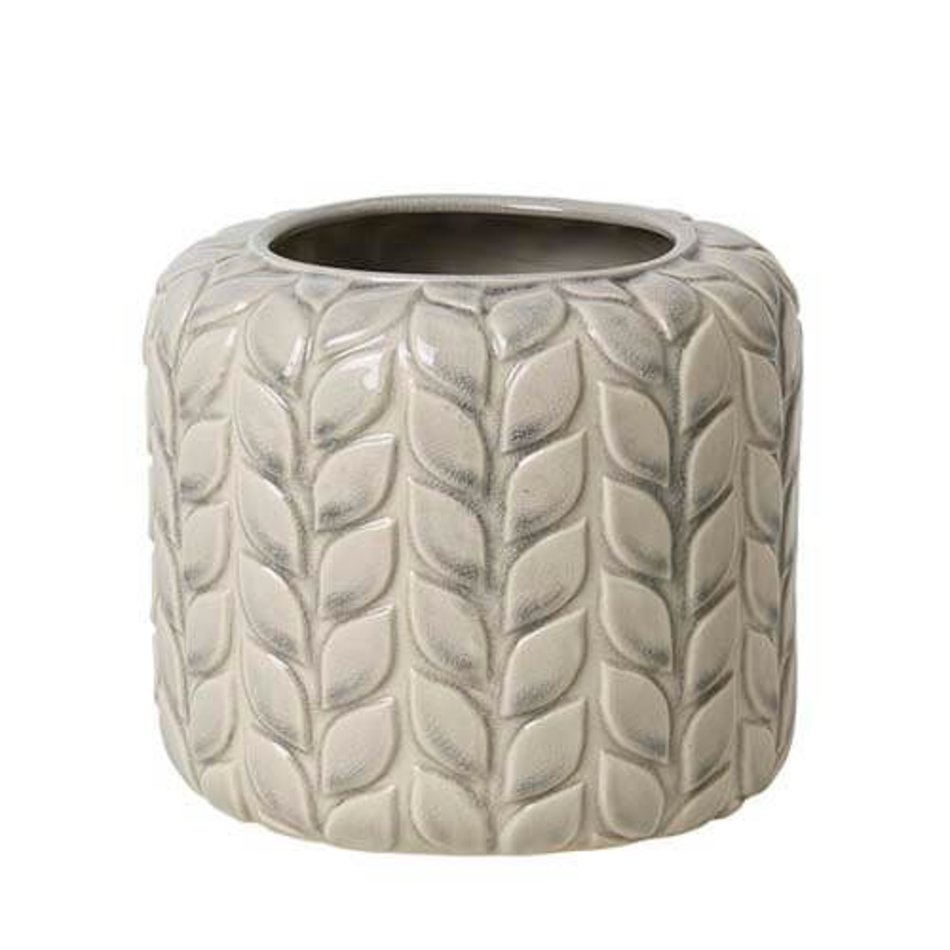 Bloempot Leaf & Rhombe, Rainy Day (L)