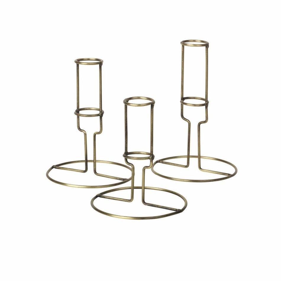 Kandelaar Filou (set van 3), brass