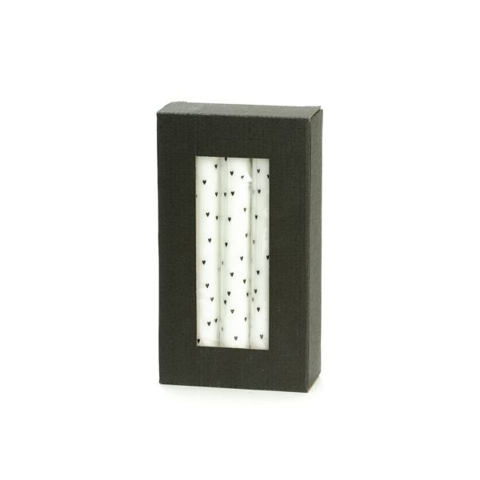 Dinerkaars hearts (losse kaars)