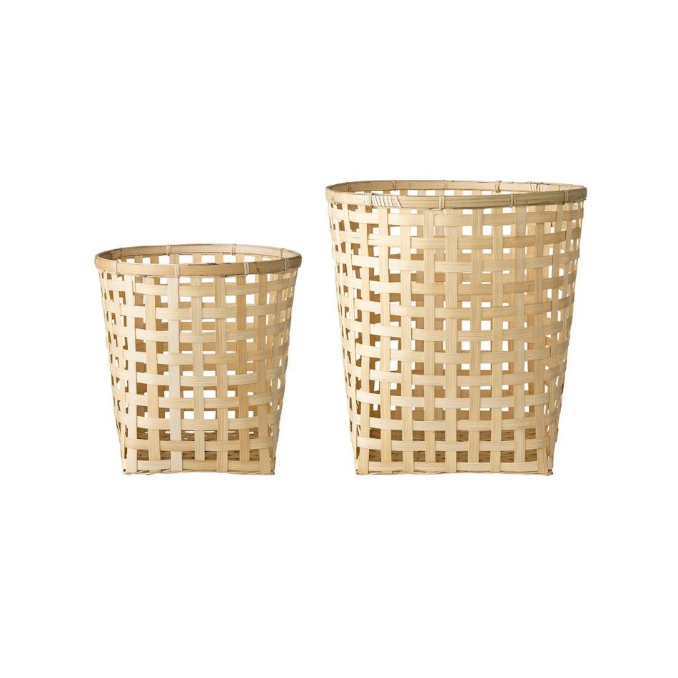 Mandenset bamboe set van 2