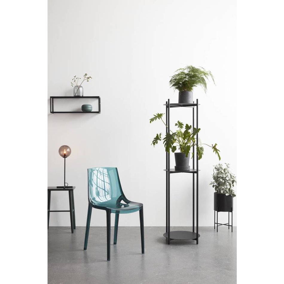 Eetkamerstoel transparant groen