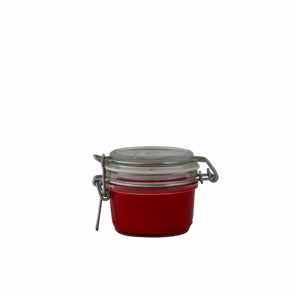 Weckpot kaars antiek rood XS