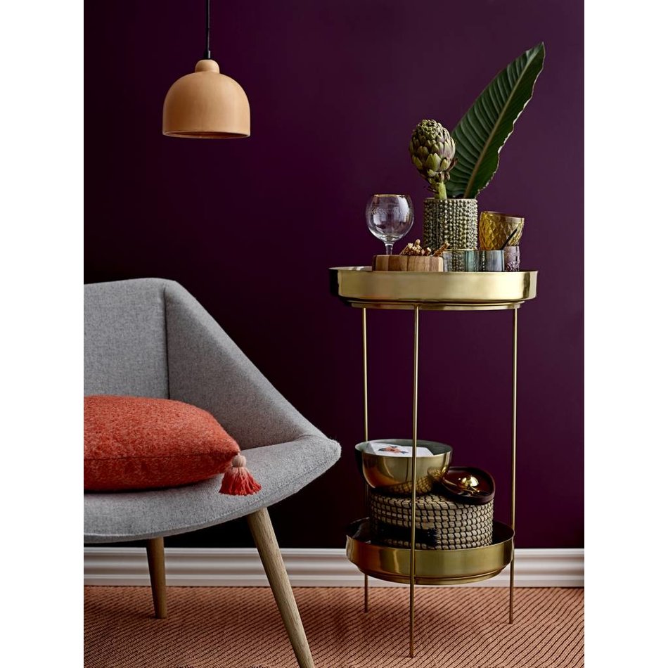 Groen-bruine vaas van keramiek