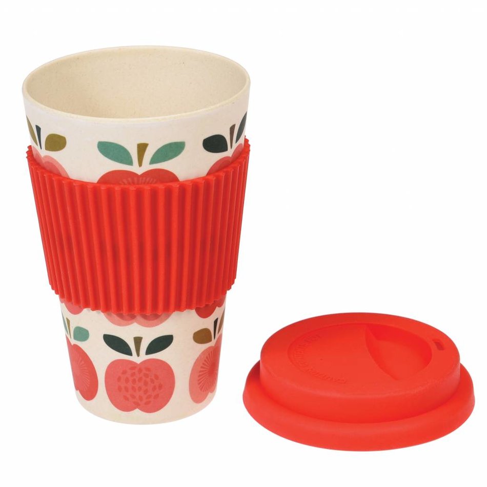 Bamboe reisbeker - Vintage Apple