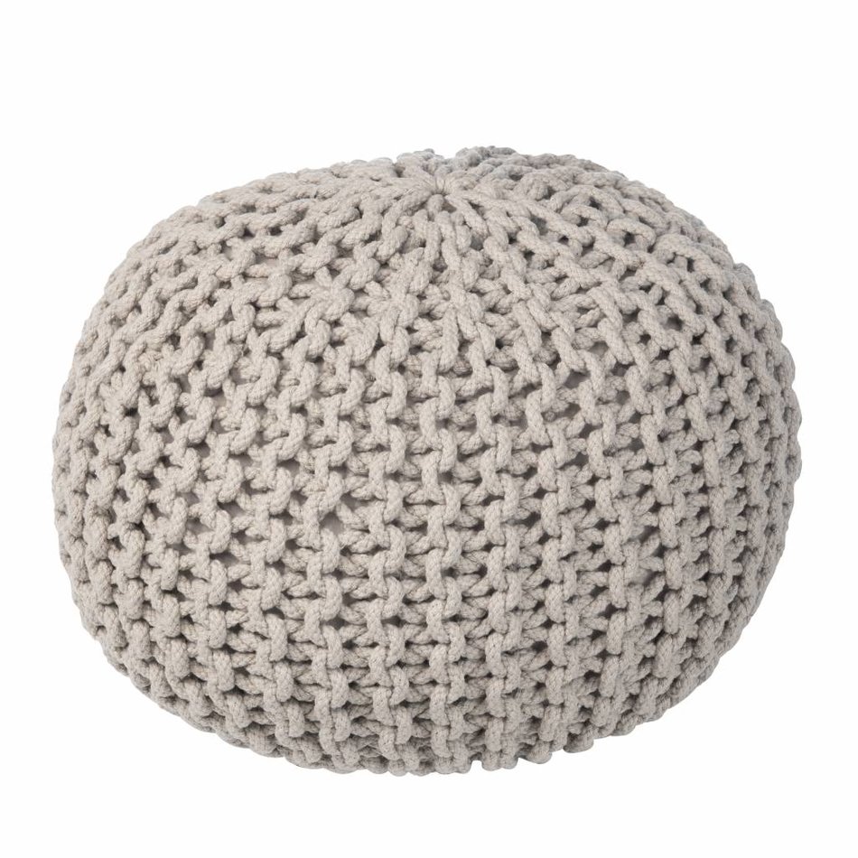 Bundy poef grijs