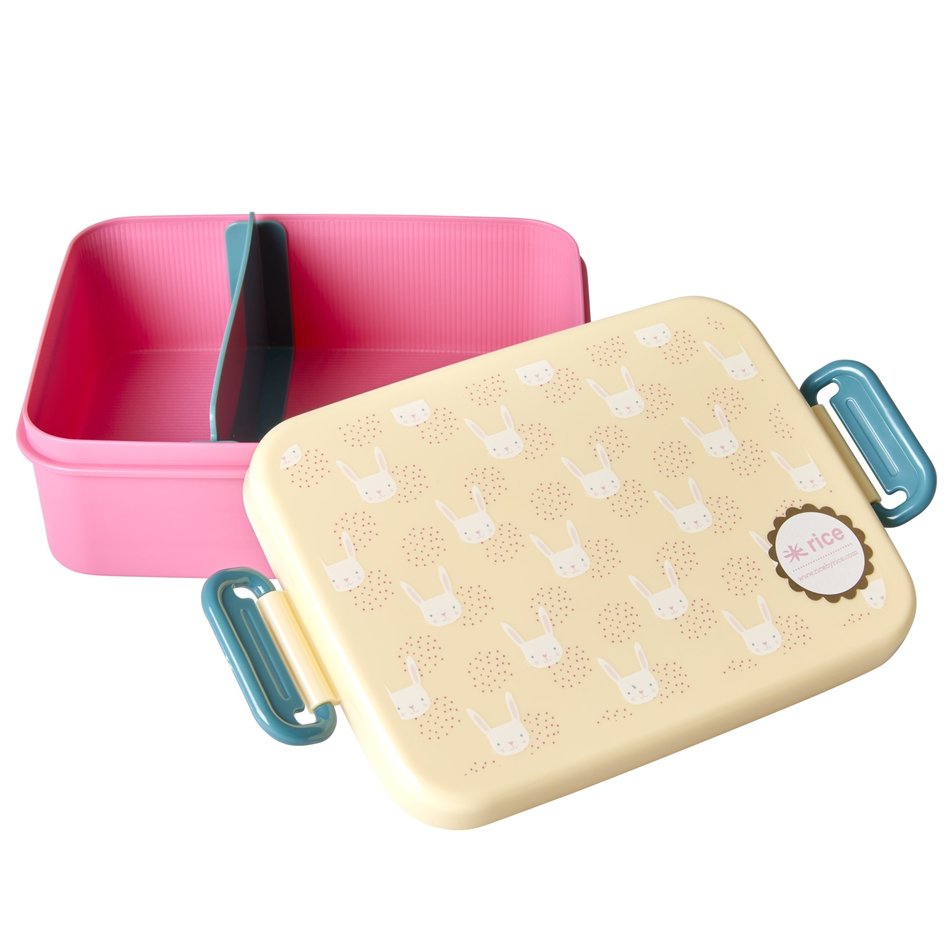 Broodtrommel met konijnenprint