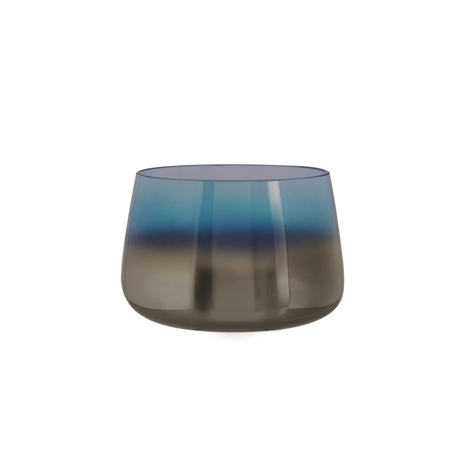 Geoliede vaas blauw (small)