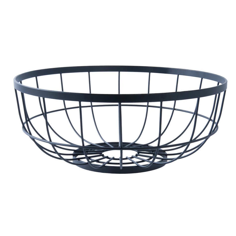 Fruitschaal Open Grid -zwart