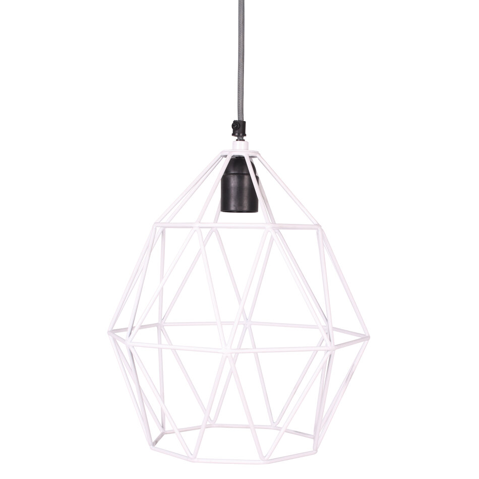 Wire hanglamp wit