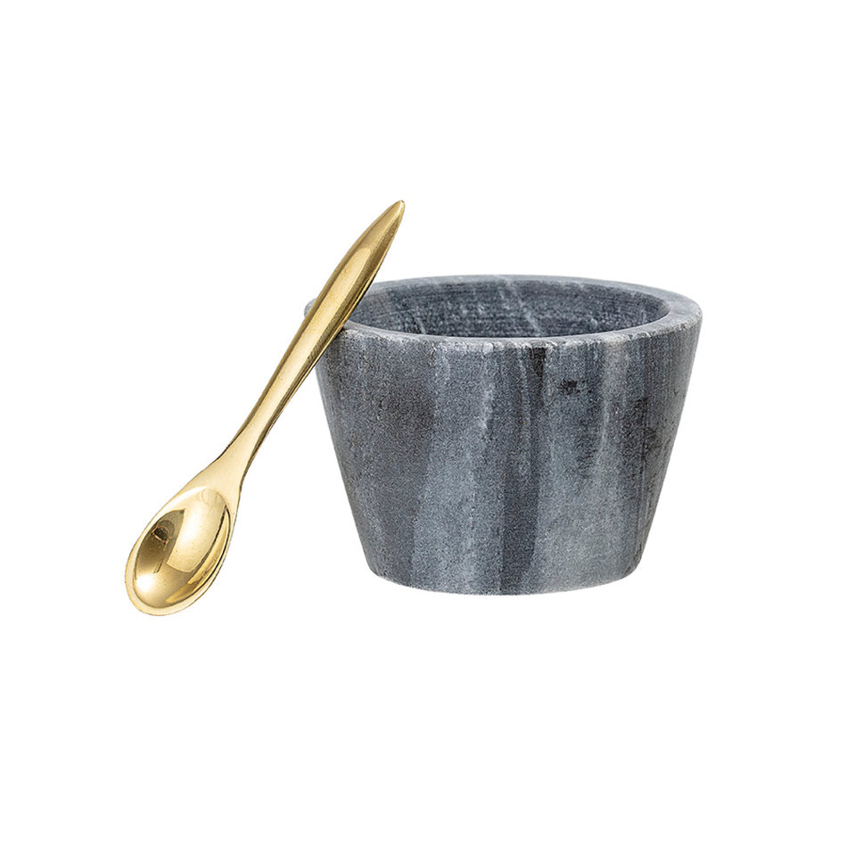 Marmer kuipje - zwart