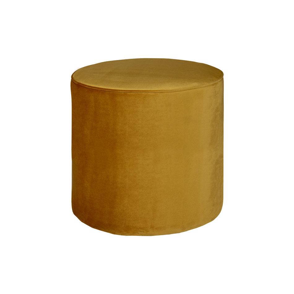 Sara poef hoog - oker