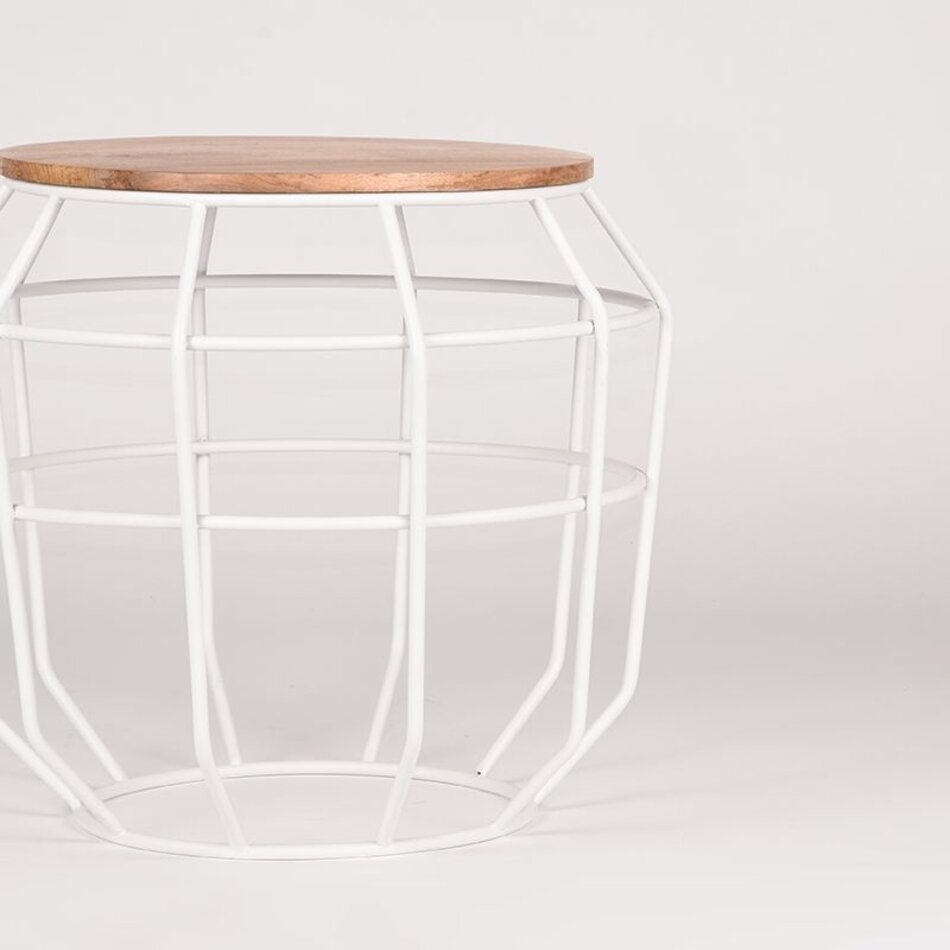 Bijzettafel Pixel wit M