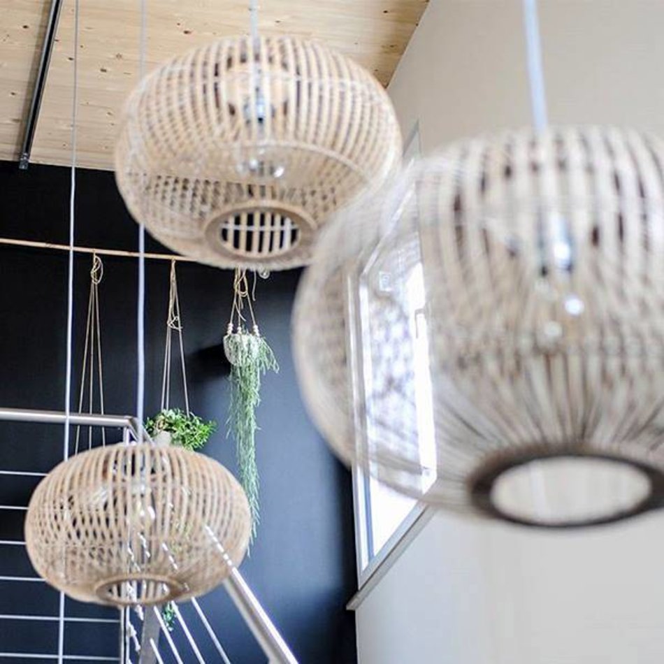 Hanglamp ZEP L naturel bamboe