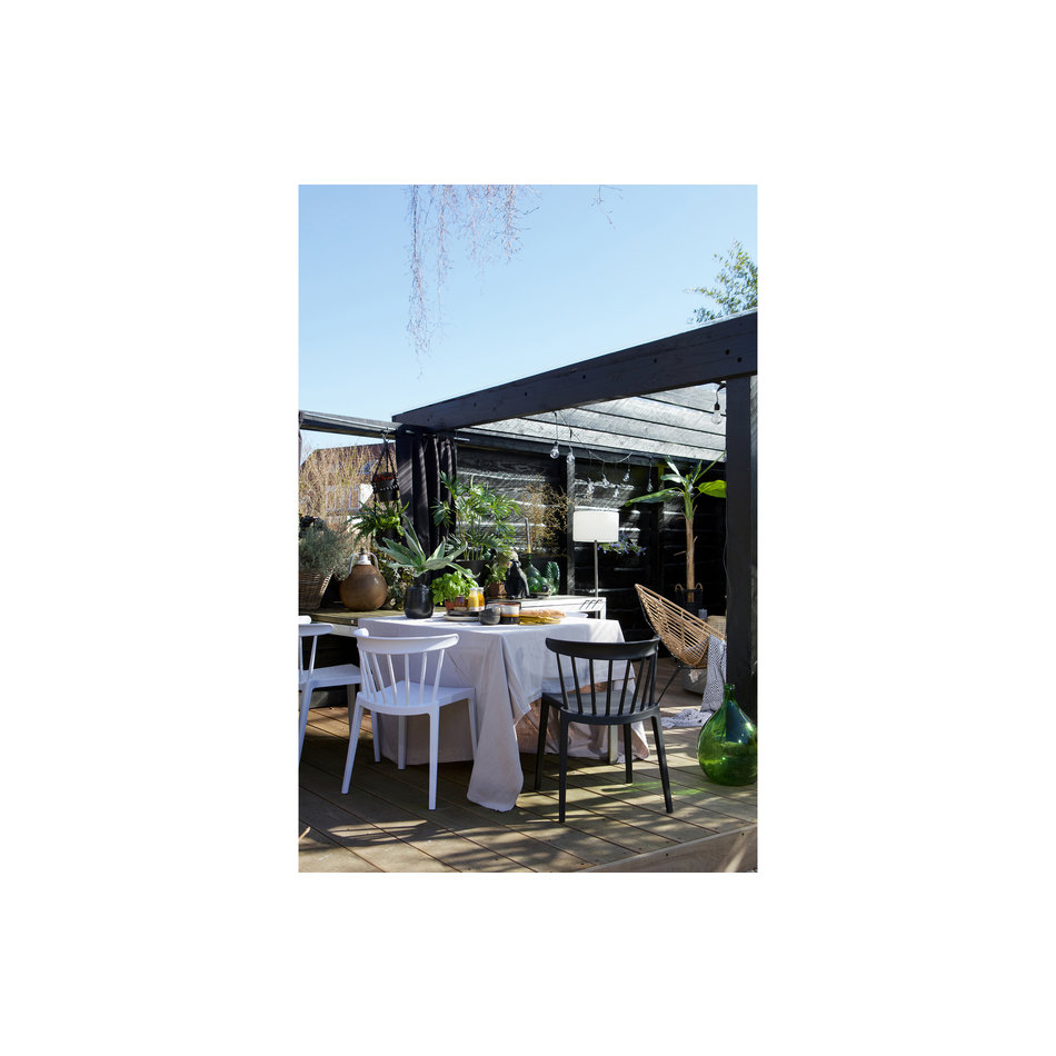 Bliss spijlenstoel zwart