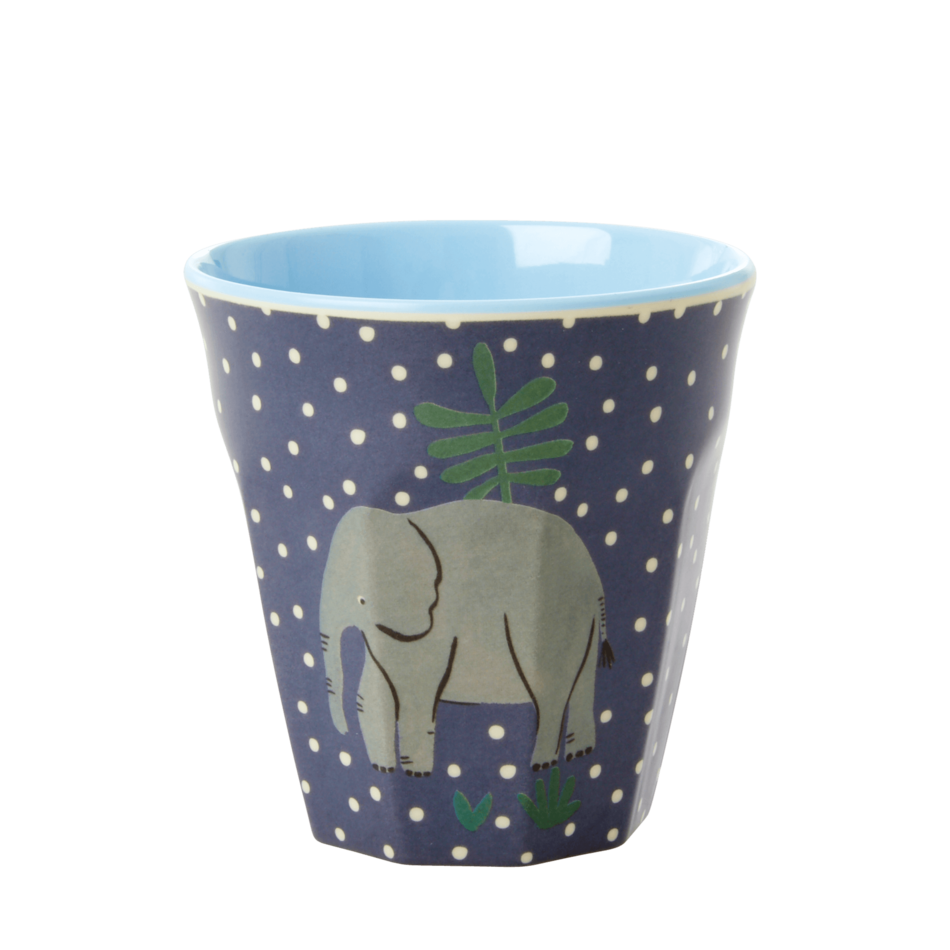 Bekerset "Jungle Print" blauw (small)