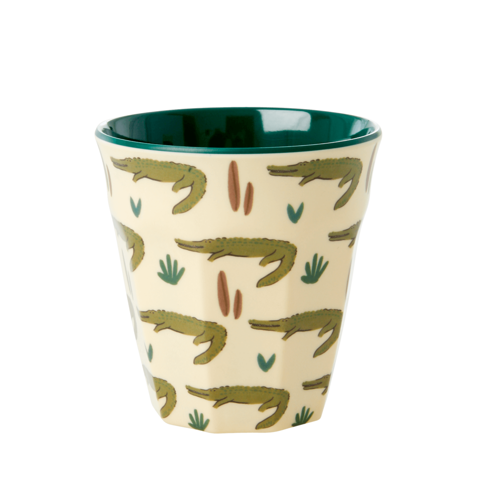 Bekerset "Jungle Print" blauw (small)