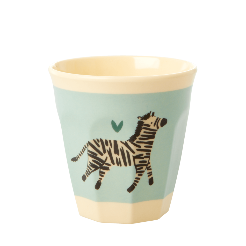 Bekerset "Jungle Print" blauw (small)