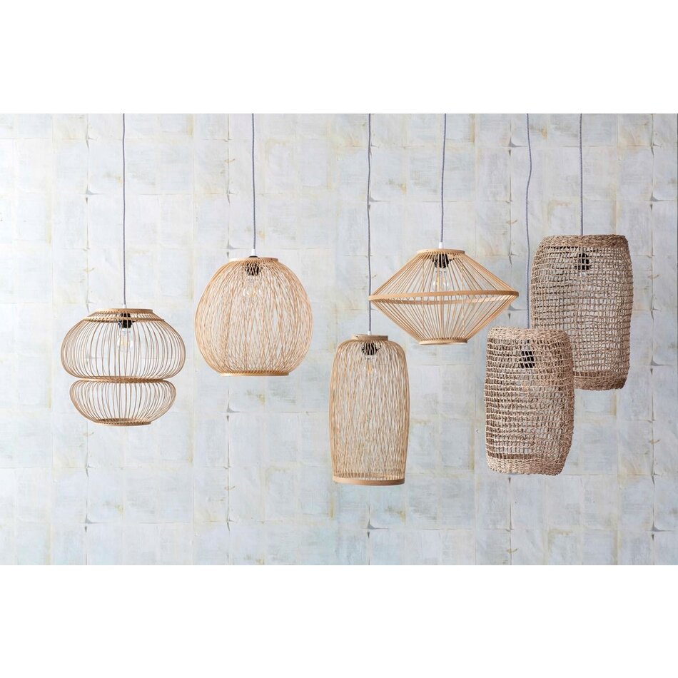 Hanglamp Bubble van bamboe OUTLET