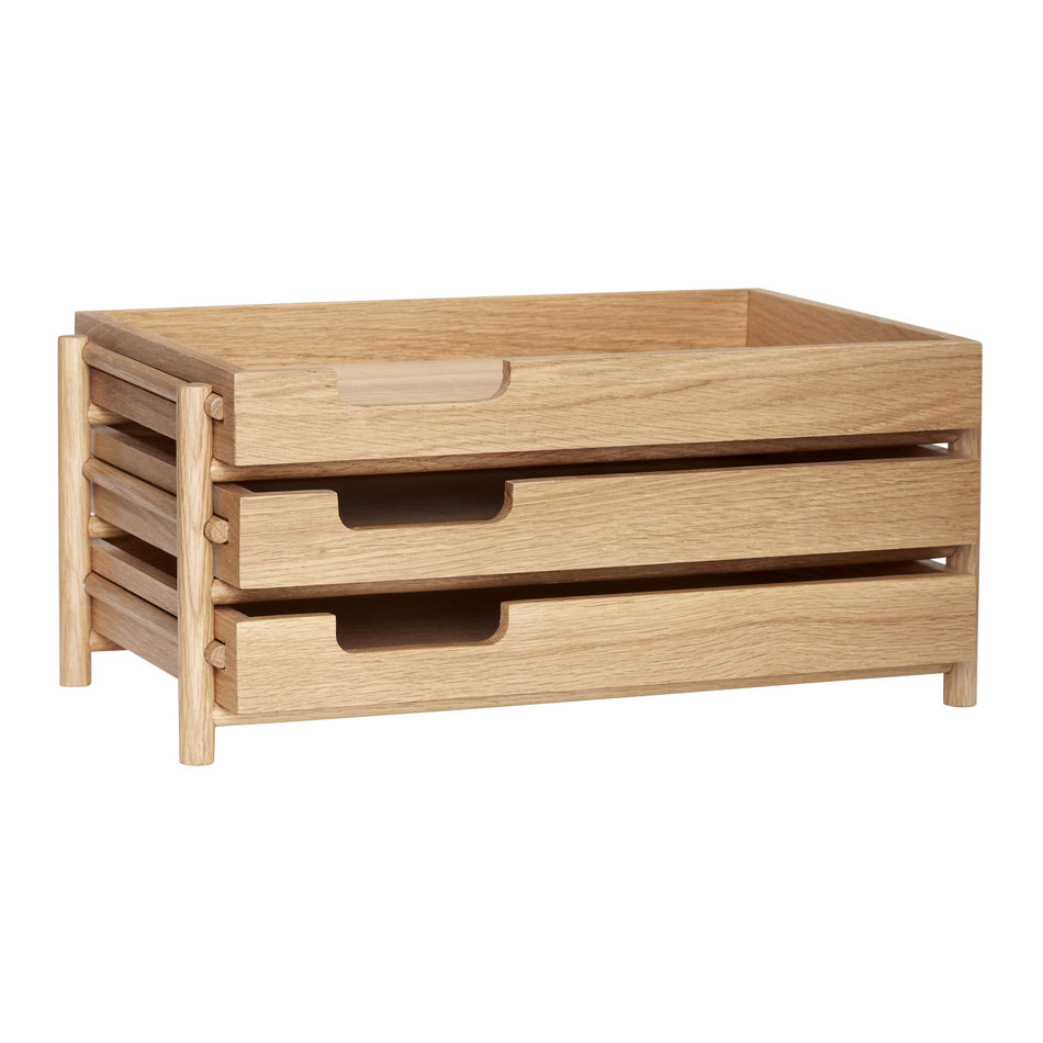 Eikenhouten brievenbak