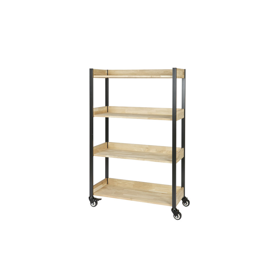 Huib trolley eiken/metaal