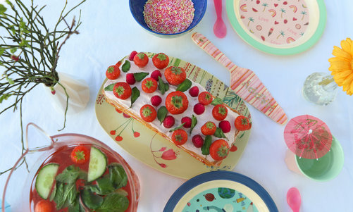 Recept frisse zomercake met aardbei