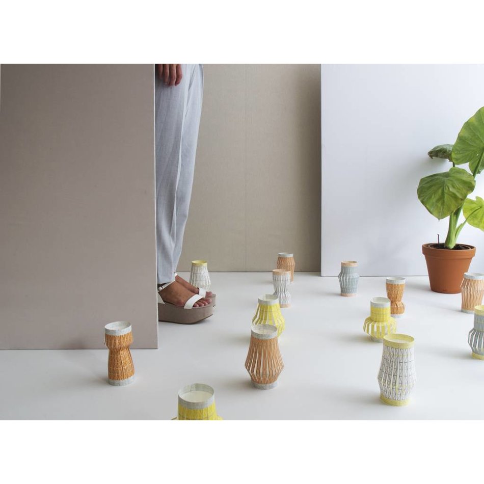 Papieren lantarentjes Weave (set van 7 stuks)
