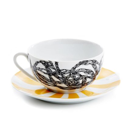 Kop en schotel hypnotique wheat