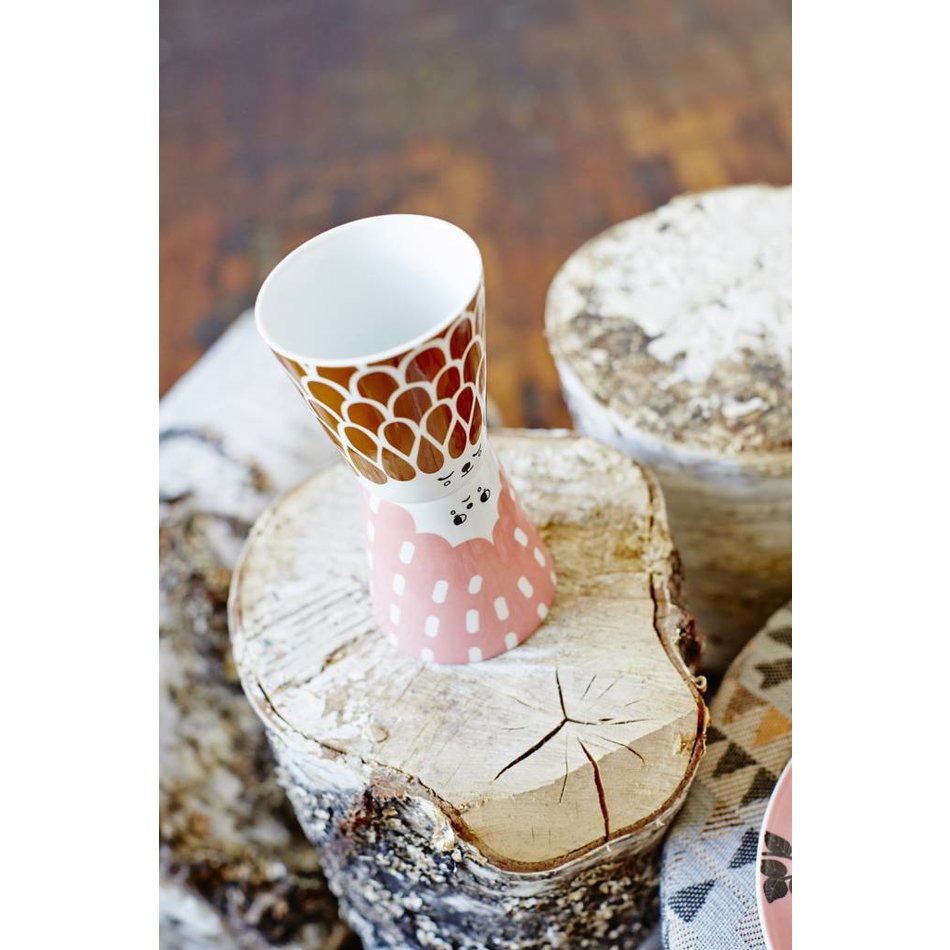 Kopje friendly face roze