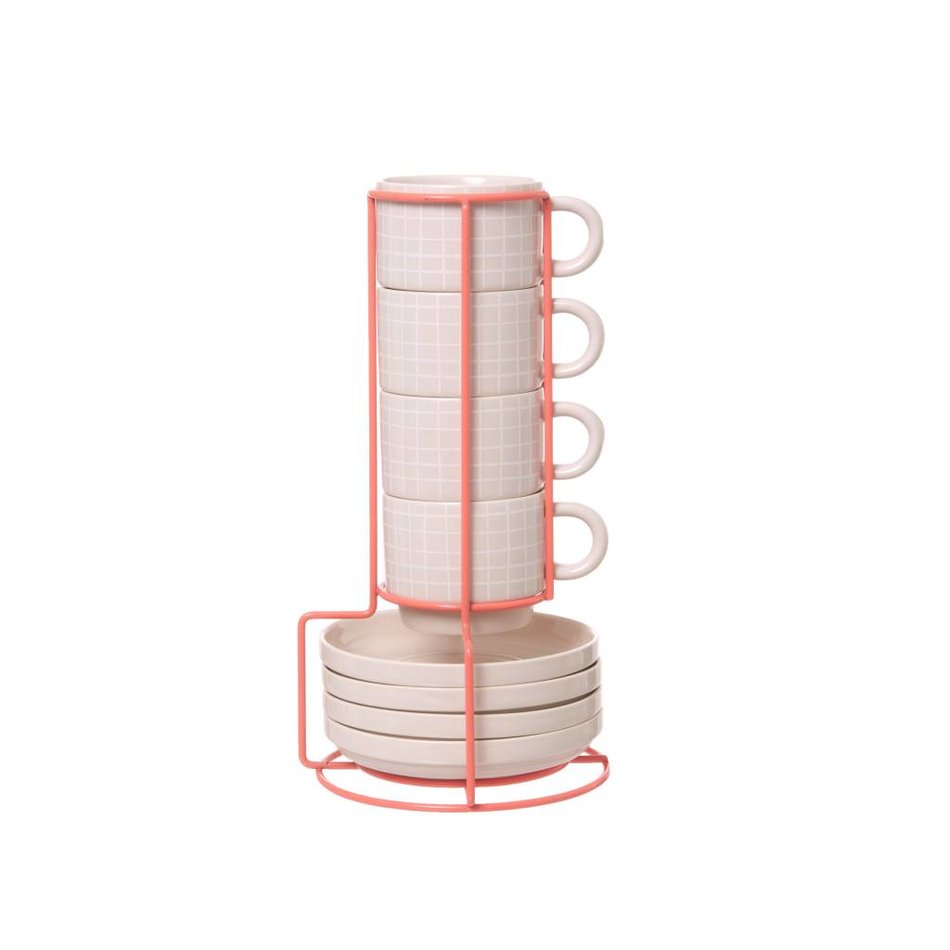 Espressoset in houder