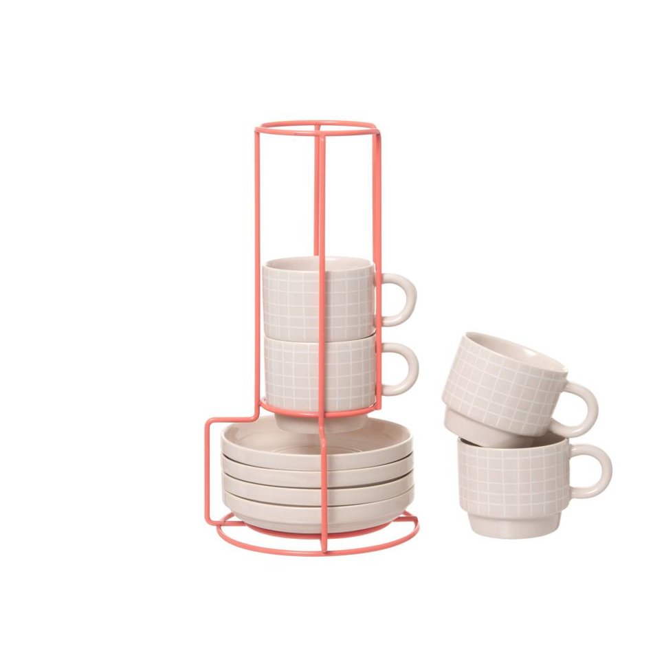 Espressoset in houder