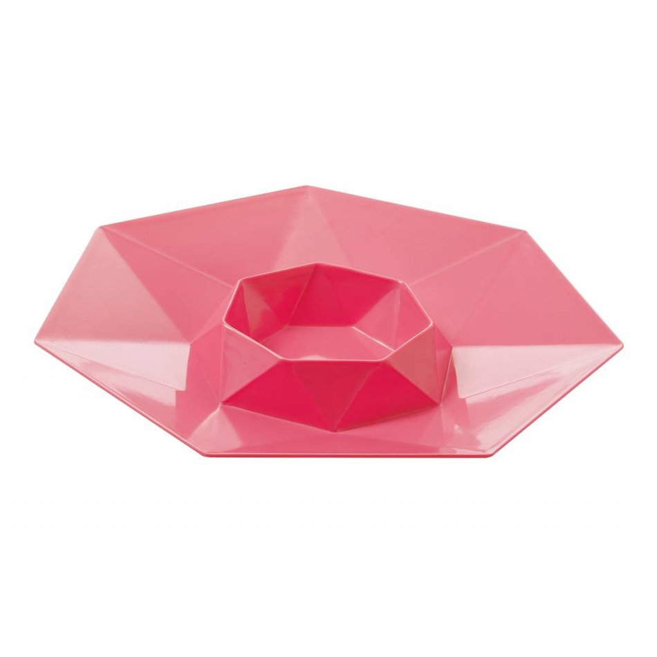 Chip en dip schaal fuchsia roze